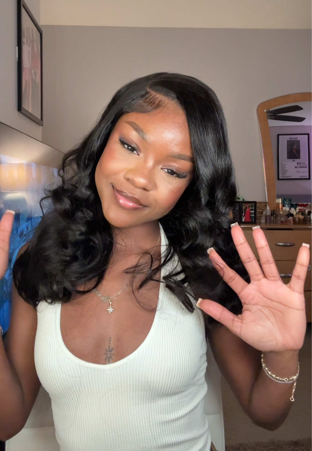 Love love love ❣️ @celiehair @Celie Hair Store #celiehair #celiehairwig #gluelesswig #weargowig #wiginstall 