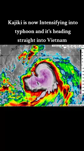 Kajiki Is now Intensifying into Typhoon and it's heading straight to Vietnam #Typhoon #bagyo #weather #climatechange #fypシ゚viral🖤tiktok 