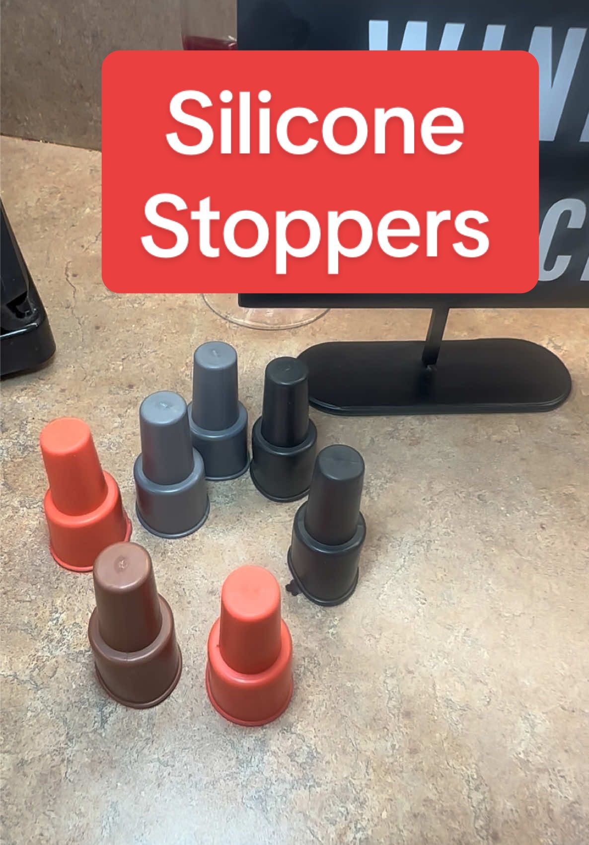 No more fighting to get stoppers to stay on or lost lids.  #bottlestopper #KitchenHacks #kitchengadgets #homebar #tiktokshopcreatorpicks 