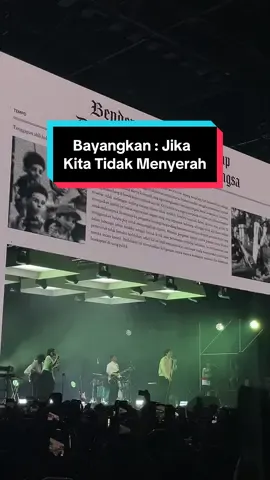 Salah satu visual terkeren di konser semalam : Bayangkan Jika Kita Tidak Menyerah. GWS Indonesia !! Bayangkan Jika Kita Tidak Menyerah “A Showcase by Hindia • Jogjakarta, ‘25 on Blank Canvas • Doves” #Hindia #BayangkanJikaKitaTidakMenyerah #KonserHindiaYogyakarta2025 #fypシ゚ 