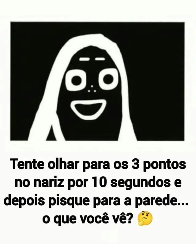 👀 Dizem que quem olha essa imagem por 10 segundos e pisca na parede… vê ALGO que nunca mais esquece. ⚠️ Você teria coragem de tentar agora ou prefere dormir em paz hoje à noite? 😳💀 #Terror #Medo #IlusãoDeÓtica #Mistério #Assustador   @Danielle Vendramini 