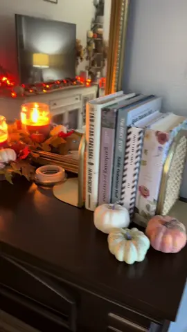There is something about fall that makes me feel all warm and cozy inside. It’s the season I married the love of my life, it’s the bonfires, football games, soup simmering on the stove, Gilmore girls reruns, over sized sweaters, and beautiful leaves. It just hits different. #fall #falldecor #candles #hobbylobby #fyp 