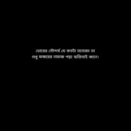 ভোরের সৌন্দর্য যে কতটা মনোরম তা শুধু ফজরের নামাজ পড়া ব্যক্তিরাই জানে। #statusvideo #islamic_video #virlforyuo💯✔ #tiktokoffical #bdtiktokofficial🇧🇩 