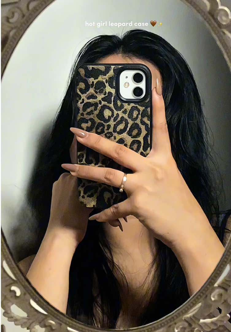leopard case is top tier 🤎 #case #caseiphone #leopardcase 