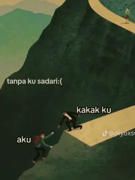 di saat kita susah seorang kakak lah yang membantu kita meski pun kesan nya mereka terlihat cuek dan tidak peduli .tapi di saat kita jatuh mereka lah orang yang pertama kali menarik kita dan bertanya keadaan kita .hormati itu 