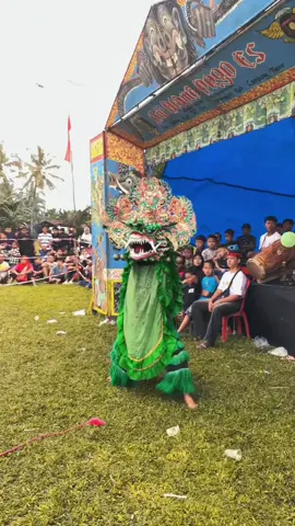 Ada yang tau barongan ini??🤩💚#mbahwage #adiutamapegocs #jaranan #barongandevil #baronganjaranan 