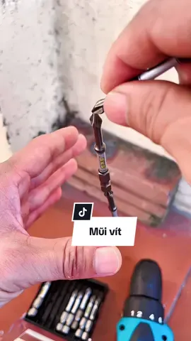 Đầu vít từ tính chống trượt thép S2. #muivitchongtruot #muivittutinh #dauvitchongtruot 