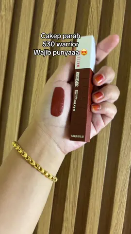 Lipmatte terbaru maybeline 530 warrior cakep parah #lipstikmaybeline #maybeline #lipstikmatte 