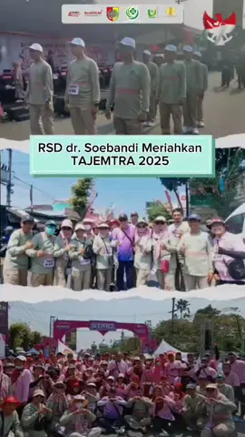 RSD dr. SOEBANDI MERIAHKAN TAJEMTRA 2025 Sabtu, 22 Agustus 2025, RSD dr. Soebandi Jember turut serta memeriahkan Gerak Jalan Tanggul Jember Tradisional (TAJEMTRA) yang setiap tahun digelar dan selalu dinantikan masyarakat. Acara ini diikuti ribuan peserta dari berbagai kalangan, mulai dari pelajar, komunitas, instansi, hingga masyarakat umum. Kegiatan dibuka oleh Bupati Jember, Muhammad Fawait, S.E.,M.Sc yang menyampaikan apresiasi kepada semua peserta. Beliau berharap kedepannya Kabupaten Jember dapat meraih kejayaan dan kesuksesan dalam berbagai sektor pembangunan. Tim RSD dr. Soebandi tampil kompak dalam barisan peserta yang terdiri dari jajaran Direksi, Pejabat Struktural, dan kategori beregu. Partisipasi ini menjadi wujud dukungan terhadap pelestarian tradisi lokal sekaligus sarana mempererat kebersamaan dengan masyarakat Jember. Plt. Direktur RSD dr. Soebandi, Dr. dr. I Nyoman Semita, Sp. OT.Spine ( K ) Fics menyampaikan, keikutsertaan dalam jalan tradisional tidak hanya sekedar ikut serta dalam kegiatan budaya, tetapi juga membawa pesan kesehatan. “Berjalan kaki adalah olahraga sederhana yang bisa dilakukan setiap hari. Manfaatnya luar biasa untuk menjaga kebugaran, mengurangi risiko penyakit jantung, hingga menurunkan stres. Kami ingin mengajak masyarakat membiasakan diri untuk aktif bergerak,” pesan beliau. Selain itu, kegiatan ini juga menjadi kesempatan bagi RSD dr. Soebandi untuk terus hadir di tengah masyarakat, tidak hanya dalam layanan kesehatan, tetapi juga dalam mendukung aktivitas sosial dan budaya. Mari kita jaga kesehatan dengan cara mudah: rutin berjalan kaki, menjaga pola makan, dan selalu berpikir positif. Dengan tubuh sehat, kita bisa lebih bahagia dan produktif. Terima kasih untuk semua pihak yang telah berpartisipasi. Sampai jumpa di kegiatan sehat dan penuh semangat berikutnya.