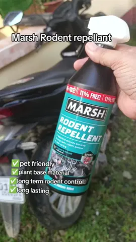 This is plant base material so pet friendly, long lasting, and fast acting.  #marsh  #rodentrepellant  #ratrepellant 