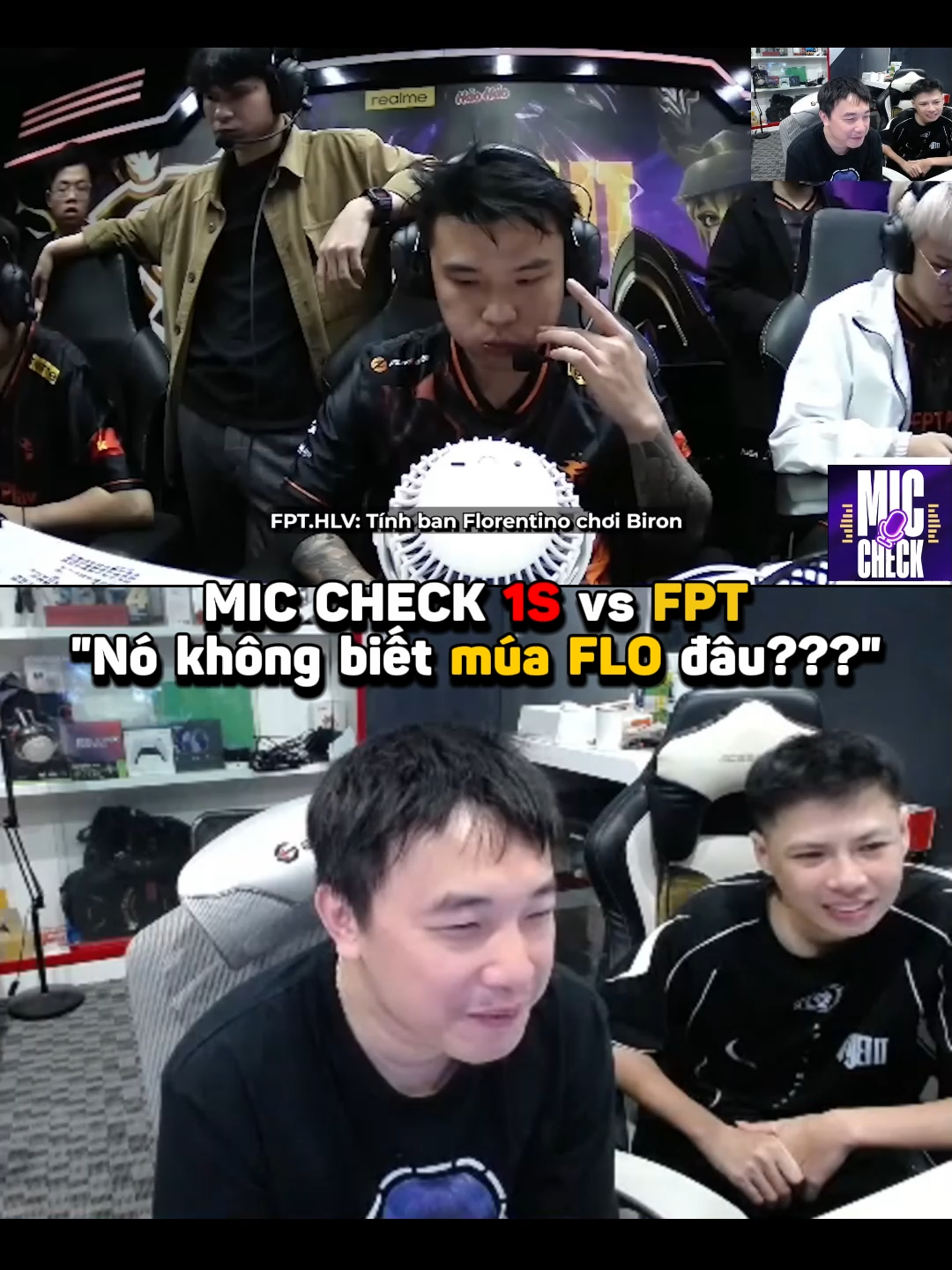Mic check 1S vs FPT: Nó không biết múa Flo đâu??? @birdlb #tunghoami #blvthanhtung #lienquanmobile #rov
