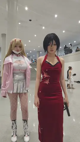 forgot my lenses and ribbon 💔💔✌️@𝓔𝓶𝓮 ⟡ ANYC #adawong #adawongcosplay #re4 #residentevil #fyp 