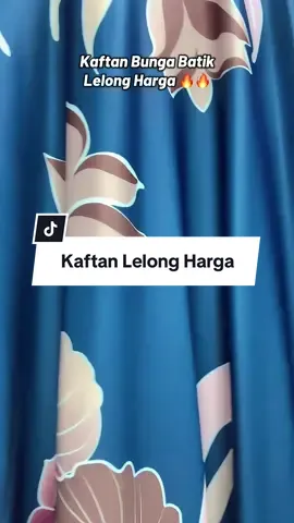 Kaftan lelong harga. Bunga batik cantik material cotton scuba. #kaftan #dress 