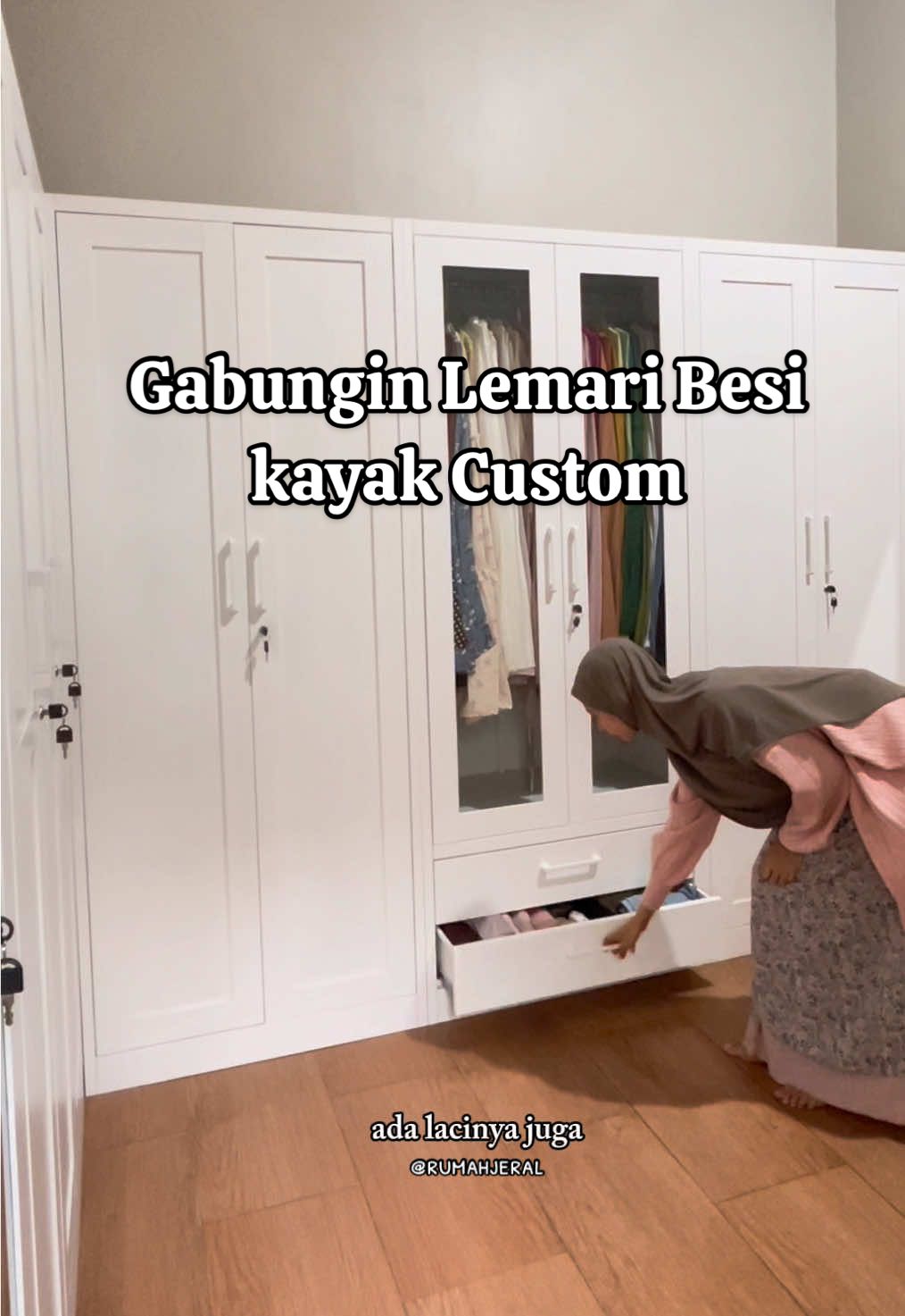 Kalau custom bisa lbh dr 10jt ini mah ✨ #lemaribesi #lemaripira #lemari6pintu #lemari5pintu #lemaricustom 
