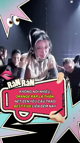 Không chỉ vocal đỉnh mà Orange rap cũng rất gì và này nọ #ranranshowbiz #orangesinger #EmXinhSayHi #orange #phuongmychi 