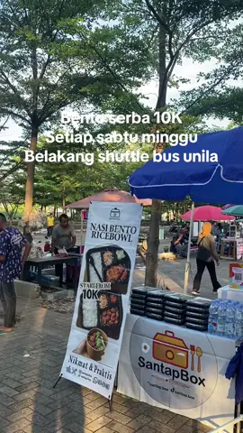 SantapBox buka setiap sabtu dan minggu di parkiran belakang shuttle bus unila yaa