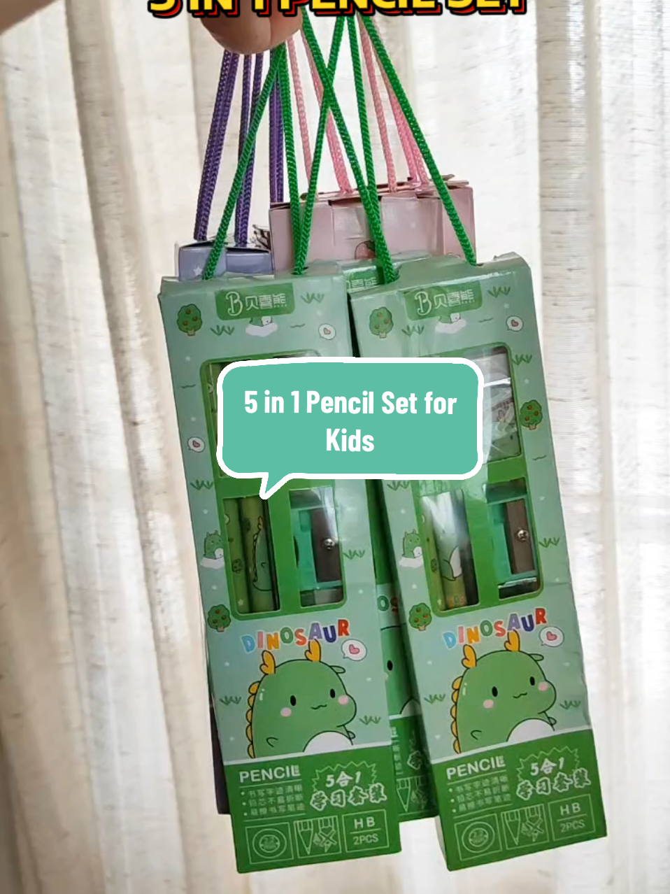 5 in 1 Pencil Set for Kids, ang ganda ipamigay na giveaways or christmas souvenirs para sa mga classmates ng mga anak natin kasi complete set na, at napaka mura lang.😊 #pencil #pencilset #5in1pencilset #giftideas #giveaway 