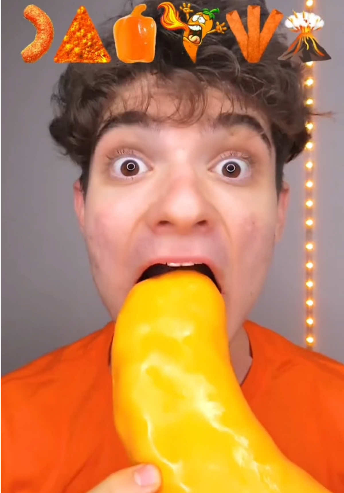 Extreme Spicy Orange Food ASMR!? #fyp #viral #spicy #challenge#xuhuong   