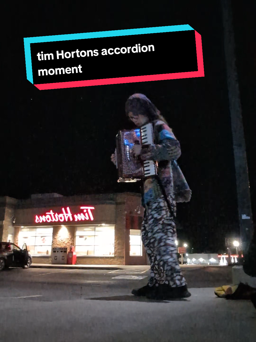 late night accordion at Tims.