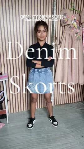 Skorts recommendation grabi yung quality apaka shala bet na bet. #skorts #denimskorts #kidswear 