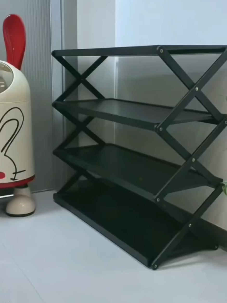 simSpace Saving Shoe Stack! 5-Tier Foldable Racks #ShoeStorage  #FoldableRack #SpaceSaving  #OrganizationHacks 