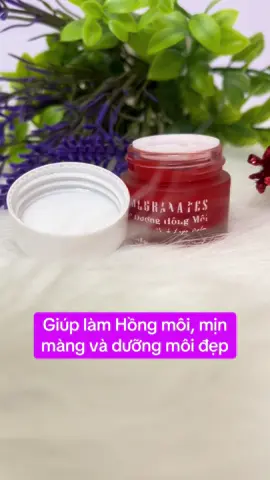 Dưỡng môi lựu đỏ giúp môi Hồng lên tự nhiên và điều màu, căng mọng xinh xắn #duongmoicangbong #duongmoi #duongmoiluudo 