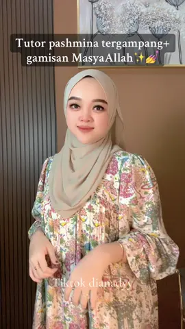 Suka bgt pake pashmina gini simpel rapih cantiik yuk cobain  #tutorialhijab #videotutorialhijab #gamisrayon #gamismotif #gamiskekinian #hijabsimple #tutorialpashmina #pashminaceruty 