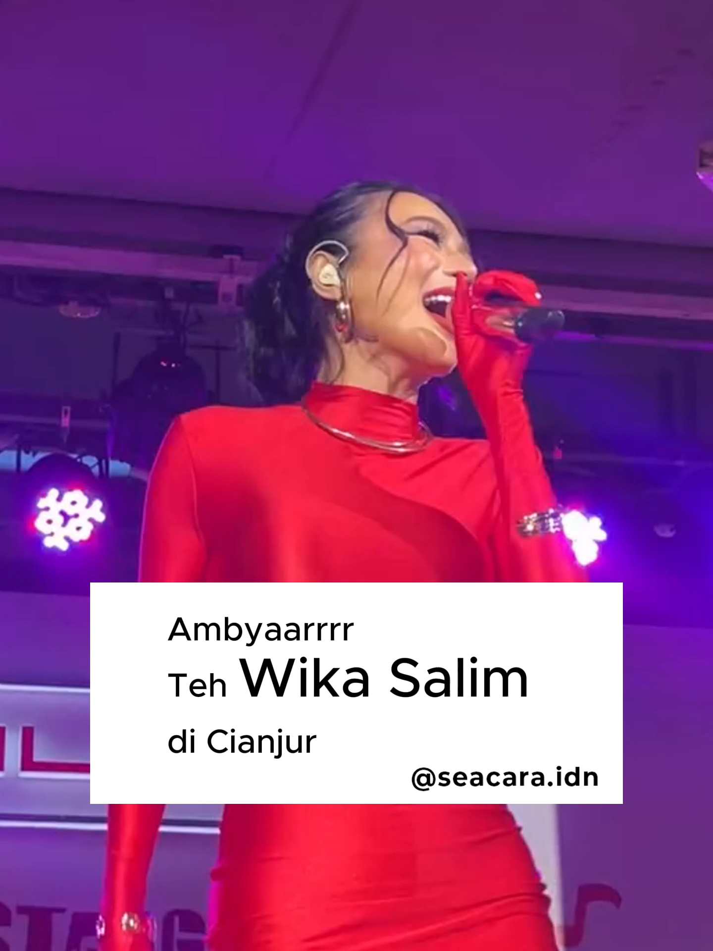 Ambyaarrrr Teh Wika Salim di Cianjur #wikasalim #cianjur #jazzphoriacianjur #seacara