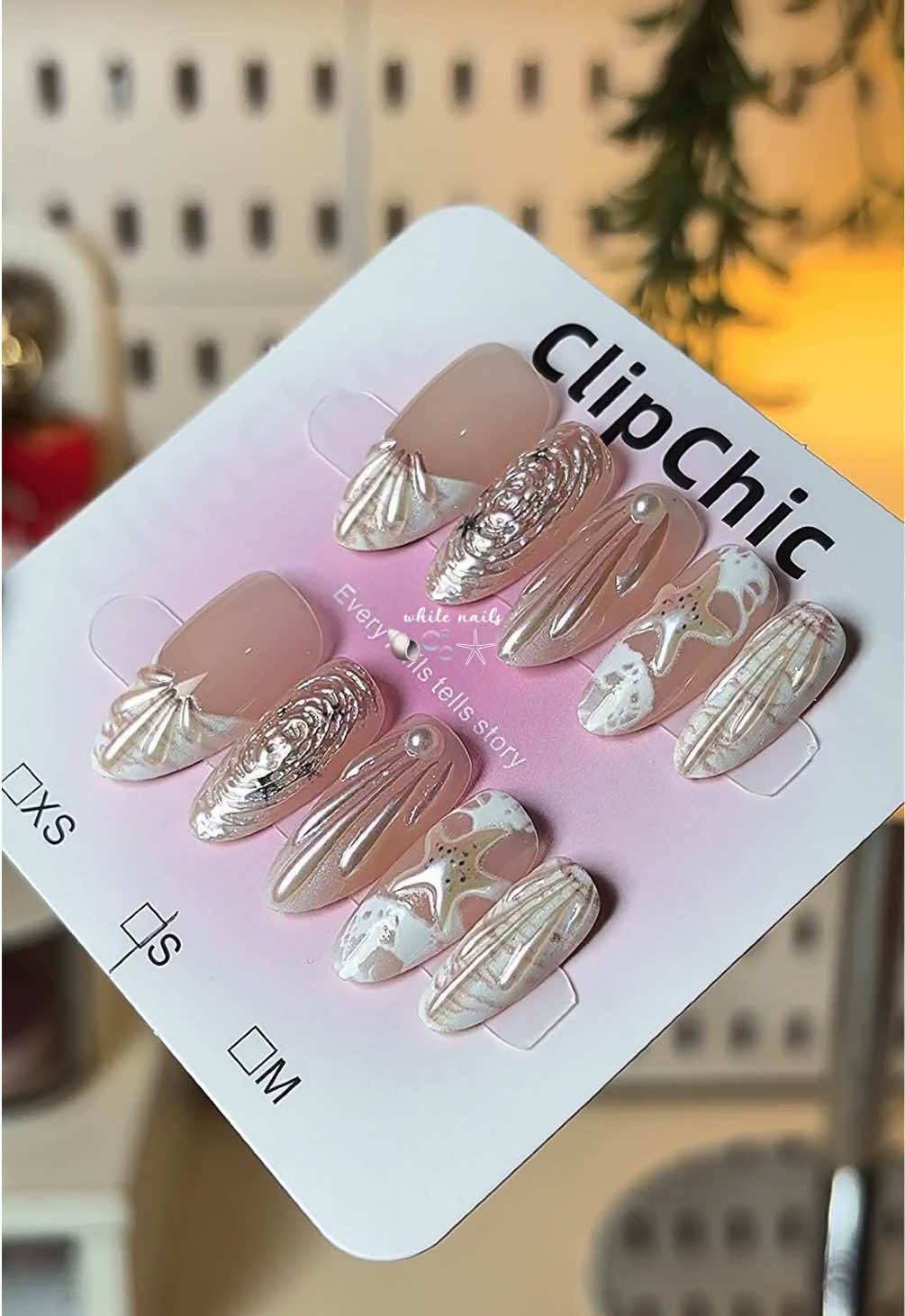White nails 🐚🫧𓇼 ˖° #pressonnails #clipchicnailph #fakenails #presson #nail 