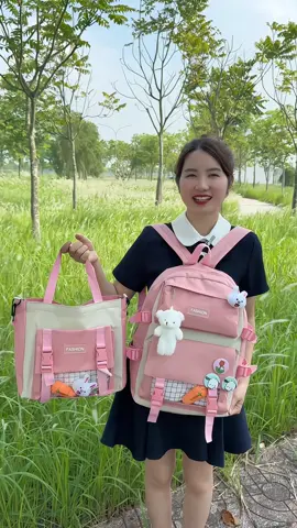 Mua 1 balo to được cả set luôn nha , đeo cả set vừa đẹp vừa tiện #balo #balodihoc 