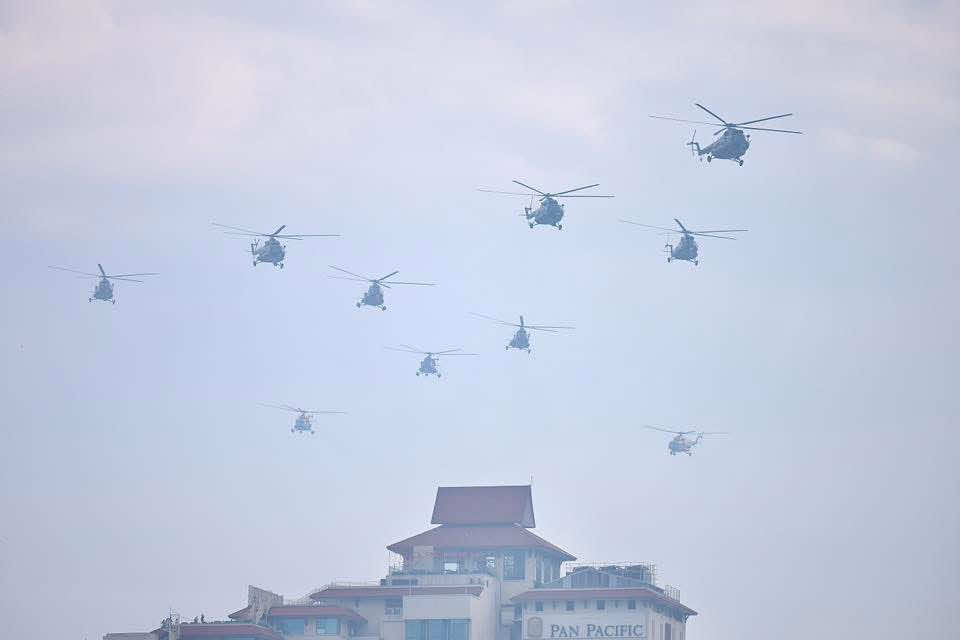 Trực thăng đã được treo cờ Tổ quốc  #fyp #a80 #viral #2thang9 