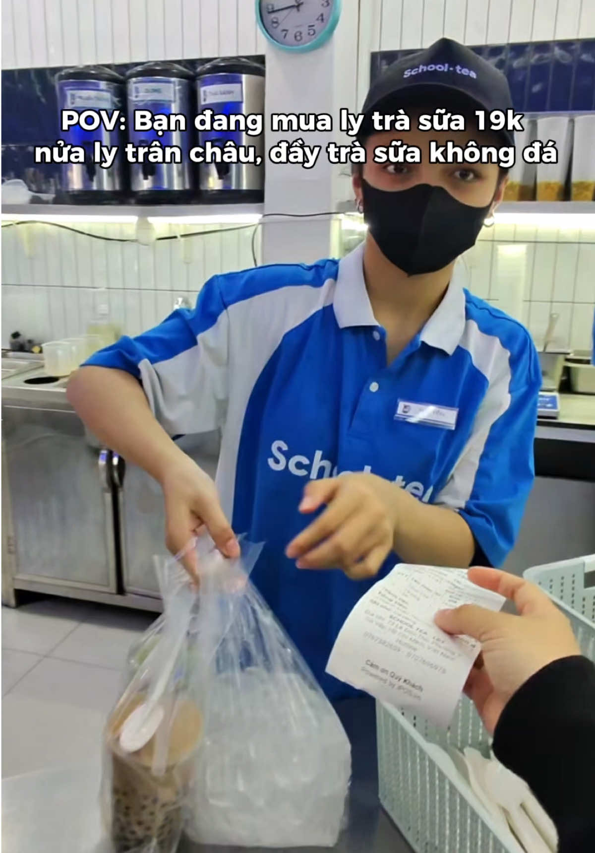 POV: đi mua trà sữa một mình #schooltea 