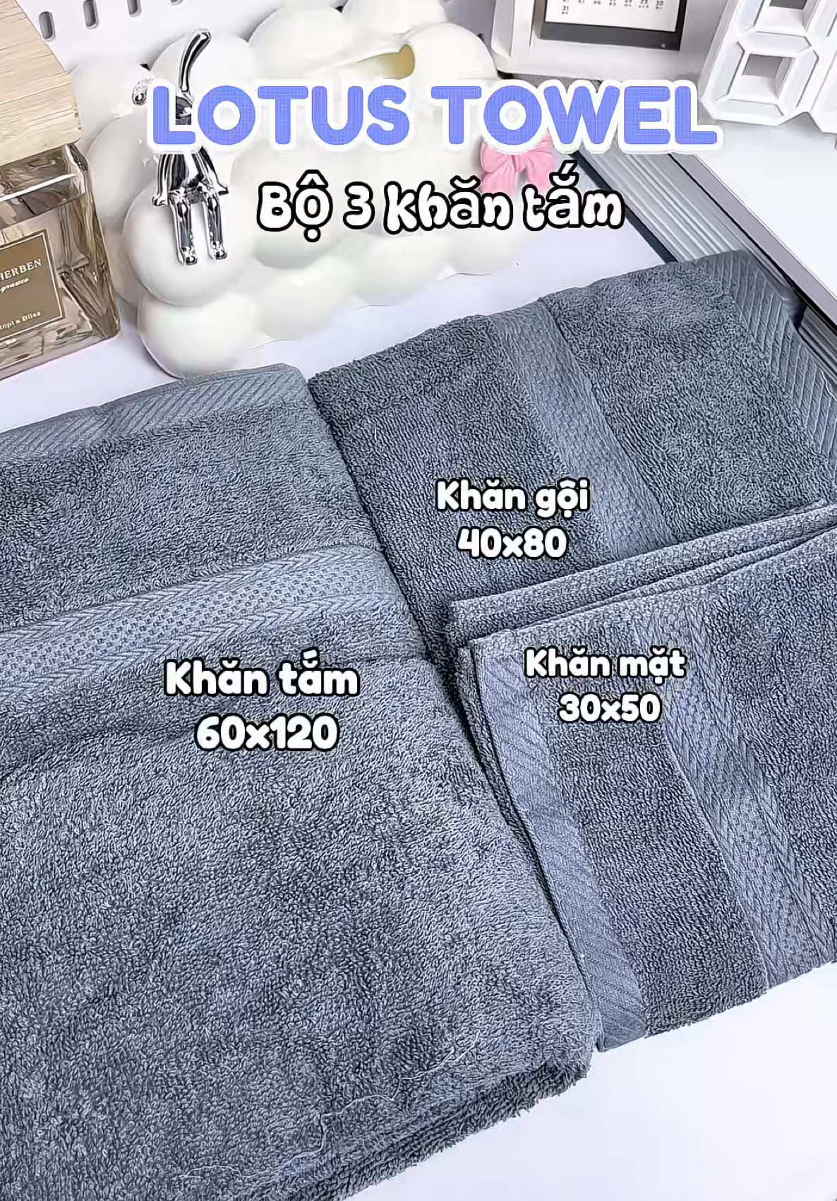 Mua được 3 cái khăn dày dặn ưng ý quá lun mn🥰#lotustowel #khantamlotustowel #bathtowel #khantamcotton #khantam #khantamcaocap #unboxing #tienich #viral #xuhuong #trending #fyp #foryou #lin203 #muataitiktokshop 