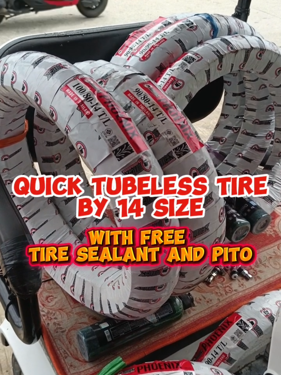 Quick tubeless by 14 tire free tire sealant and pito #quicktubelesstires #tubelesstire #quicktubeless #followers #creatorsearchinsights 