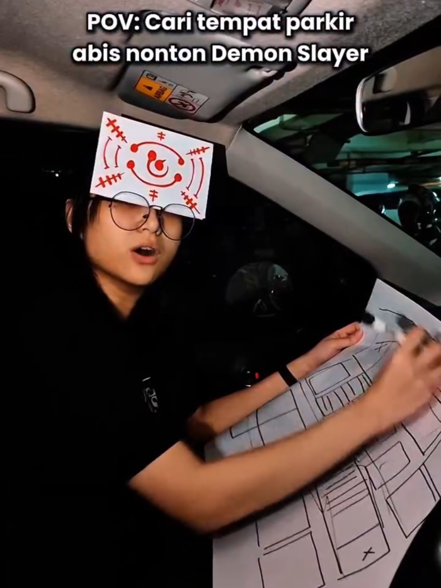 Kwak kwak sini aku bantu cari pake blood demon art ku 🐦‍⬛ #pov #comedy #couple #movie #demonslayer 