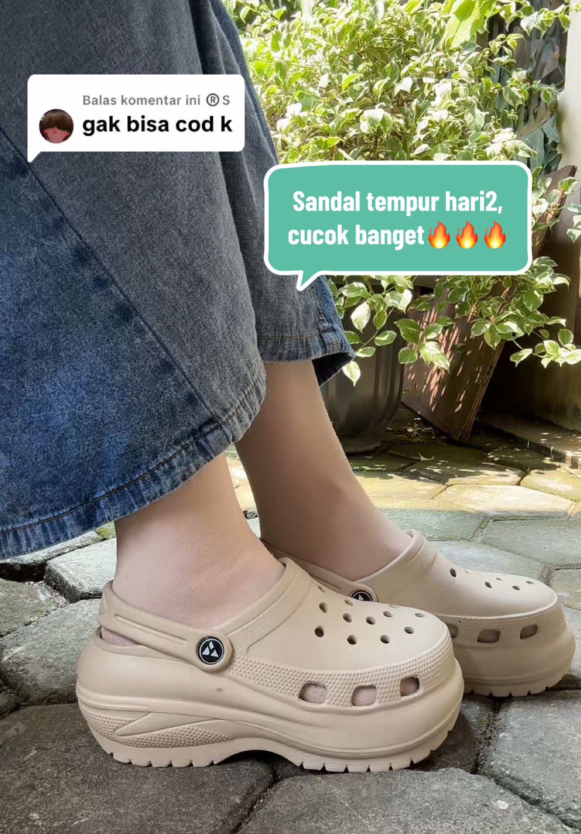 Membalas @ini ®️S Sandal Baim, sandal Fuji, sandal wanita Korea, tinggi 7cm nyaman di kaki, harga ambyar, bahan Eva Rubber, lentur, empuk, enteng, awet, antislip pas banget di pakai saat musim penghujan jadi aman, harga promo ambyar !Segera Co supaya dapat harga special #sandalbaim #sandalfuji #sandalbaimlucu#sandalbaimtinggi #gajiansale                                   