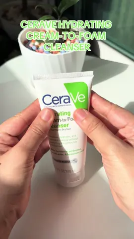 เซราวี CERAVE HYDRATING CREAM-TO-FOAM CLEANSER คลีนเซอร์ล้างเครื่องสำอาง 100ml. #CeraVe #เซราวี #cleanser #fyi 🧏🏻‍♀️🌱