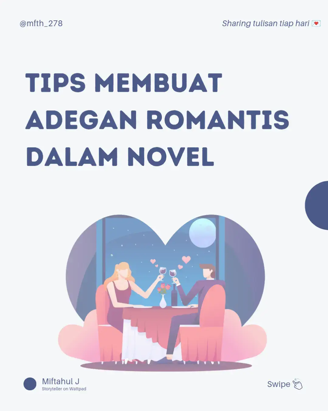 adegan romance dalam novel itu nggak perlu menonjolkan adegan fisik yang berlebihan, cukup fokus eksplor perasaan tokoh lebih dalam. ☺ #wattpad #menulis #romance #fyp #novel