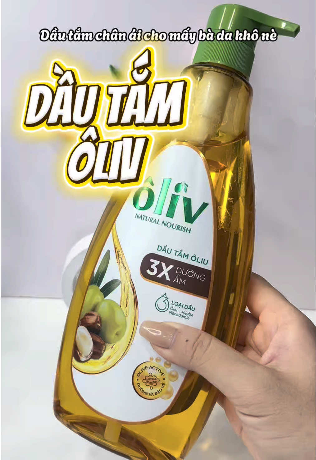 Thử dầu tắm đi mấy bà, mê luôn á #dautamoliv #oliv #xuhuong 
