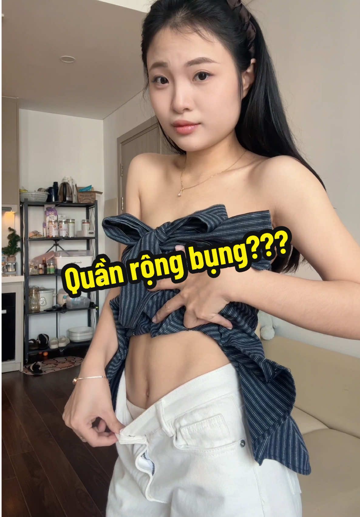 Cách chữa cháy quần rộng bụng các mom ơi😍😍#phukienthoitrang #thatlungda #thatlungtanghinh #phukienthoitrang #thoitrangnu 