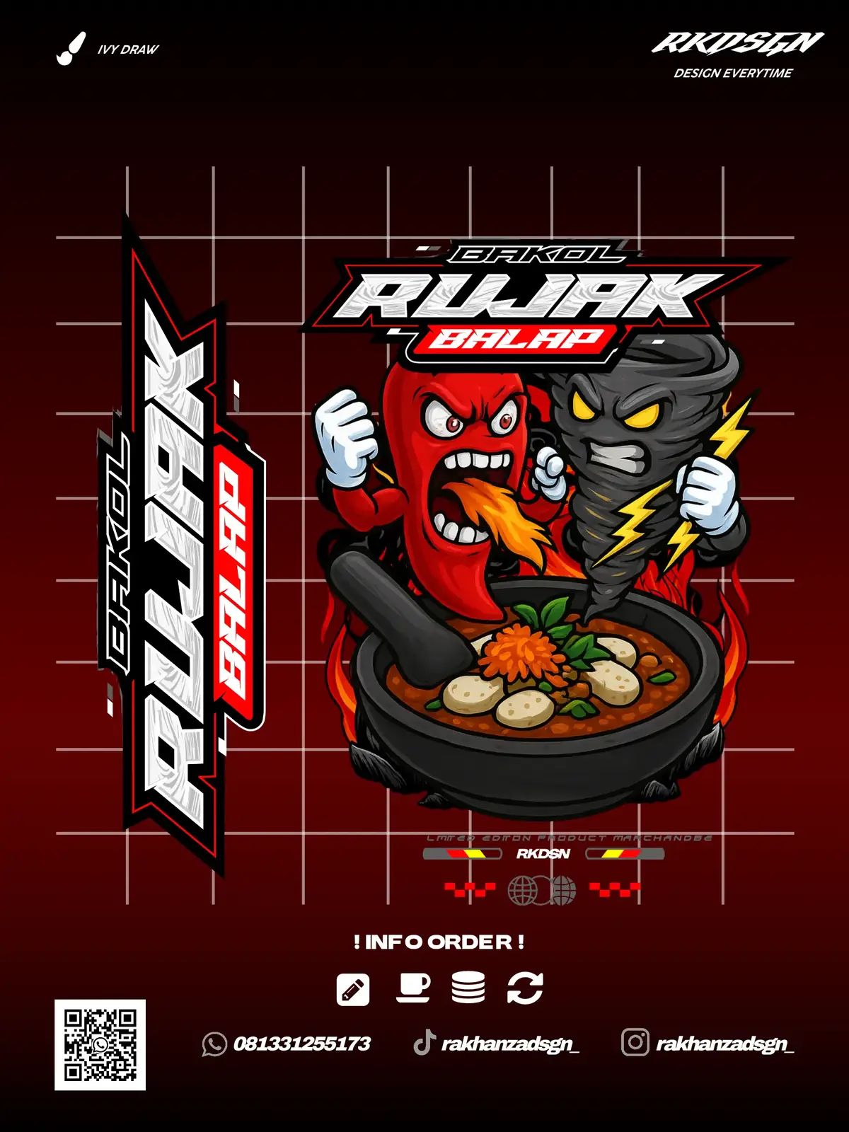 yang mau order logo langsung DM 🥰 #ivydraw #designkaos #fyp #promoseruweekend 