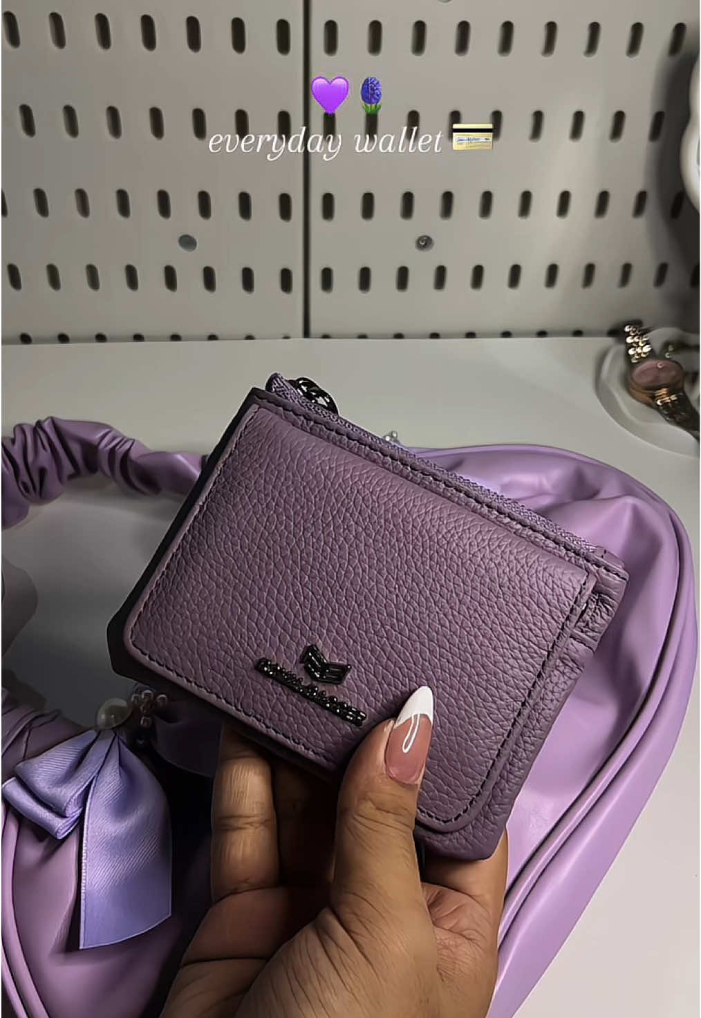 i finally got my mini purple wallet! #wallet #royalbagger #pursecollection #walletforwomen #wallets 