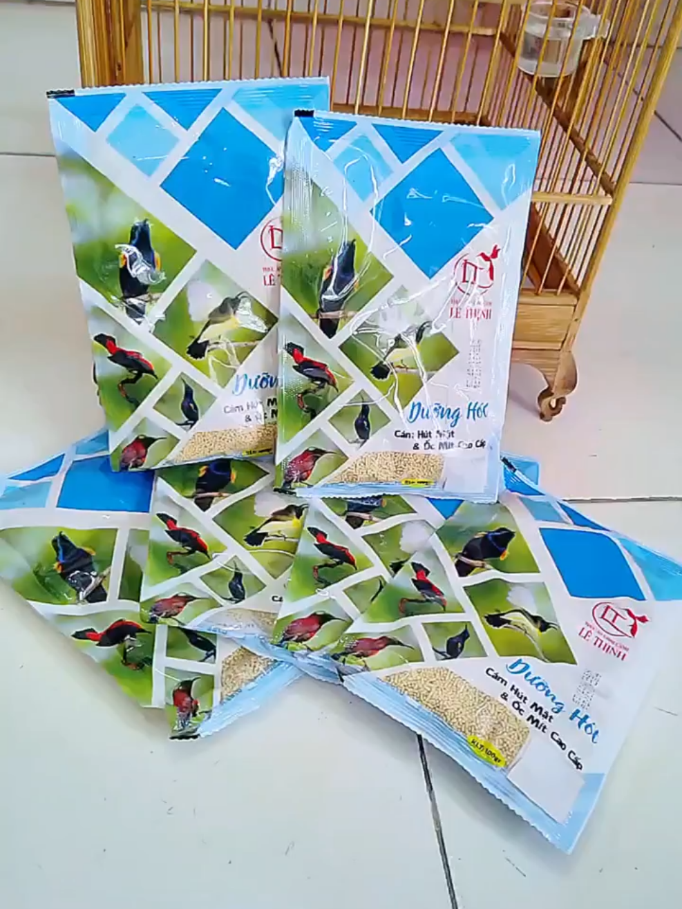 Combo 5 gói cám dưỡng hót Lê Thịnh #thucanchimcanh_phukien #camlethinh #chimhutmat #hutmat5mau 