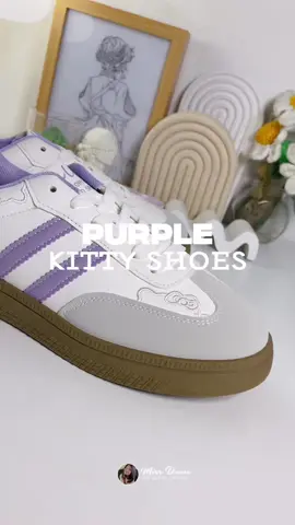 Where are the purple lovers? Our purple kitty shoes is here! #purpleshoes #kittyshoes #shoesforwomen 