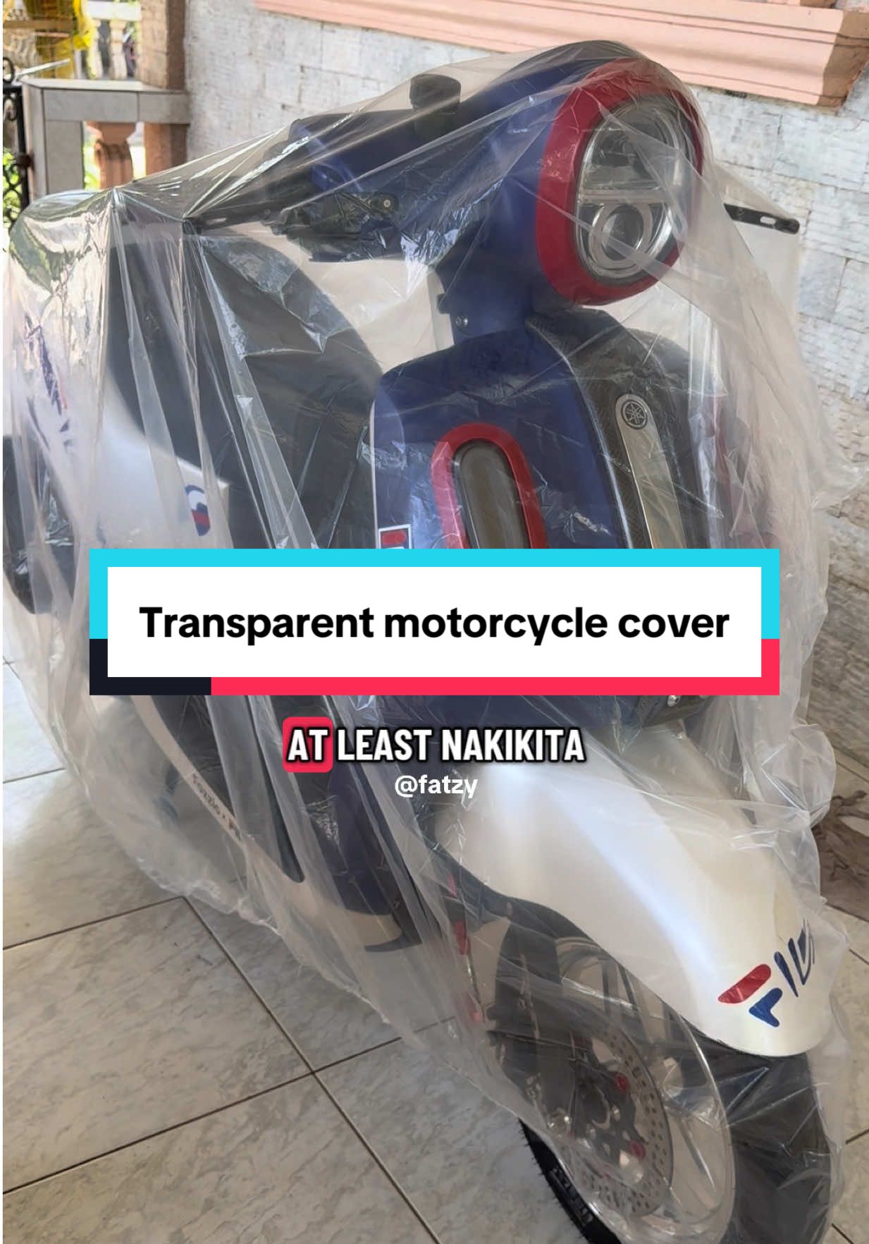 Universal Transparent Motorcycle Cover meron tayong 1pc o 2pc sa yellow basket❗️#universal #transparentmotorcyclecover #waterproof #bikedustcover #transparentcover