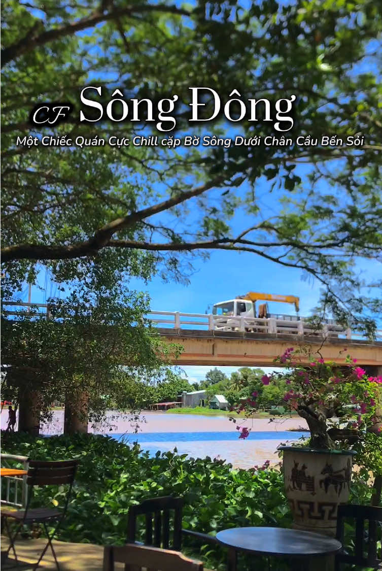 Cafe Sông Đông : Một chiếc quán Cafe Cực Chill Ngắm nhìn Sông nước..Cặp Bờ Sông dưới Chân Cầu Bến Sỏi #góc #xuhuong #xuhuongtiktok 