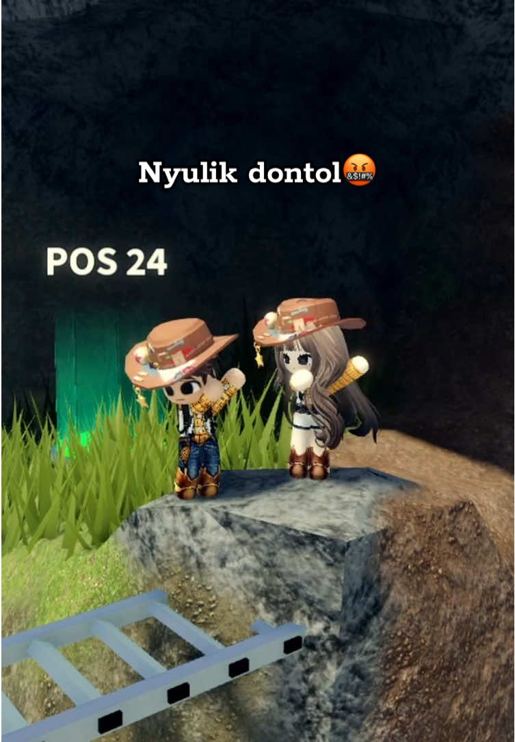 Nyulik dontol🤬 Map : MT Atin w/@tyaeonnie  Ib : @firasat0_0  #roblox #robloxgames #robloxindonesia #mtatin #allfake 