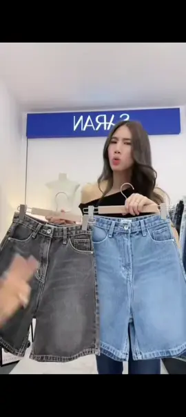 กางเกงยีนส์ขาสั้น ขา 3 ส่วน #สนใจจิ้มตะกร้าเหลืองในคลิปได้เลยค่ะ 