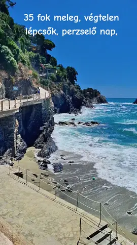 35 fokban vágtam neki a Monterosso–Vernazza ösvénynek… lépcsők, sziklák és a perzselő nap próbára tett, de amikor megérkeztem Vernazzába, mindenért kárpótolt a látvány! 🌊🇮🇹✨ #Vernazza #cinqueterre #italy #Olaszország #foryoupage❤️❤️ 