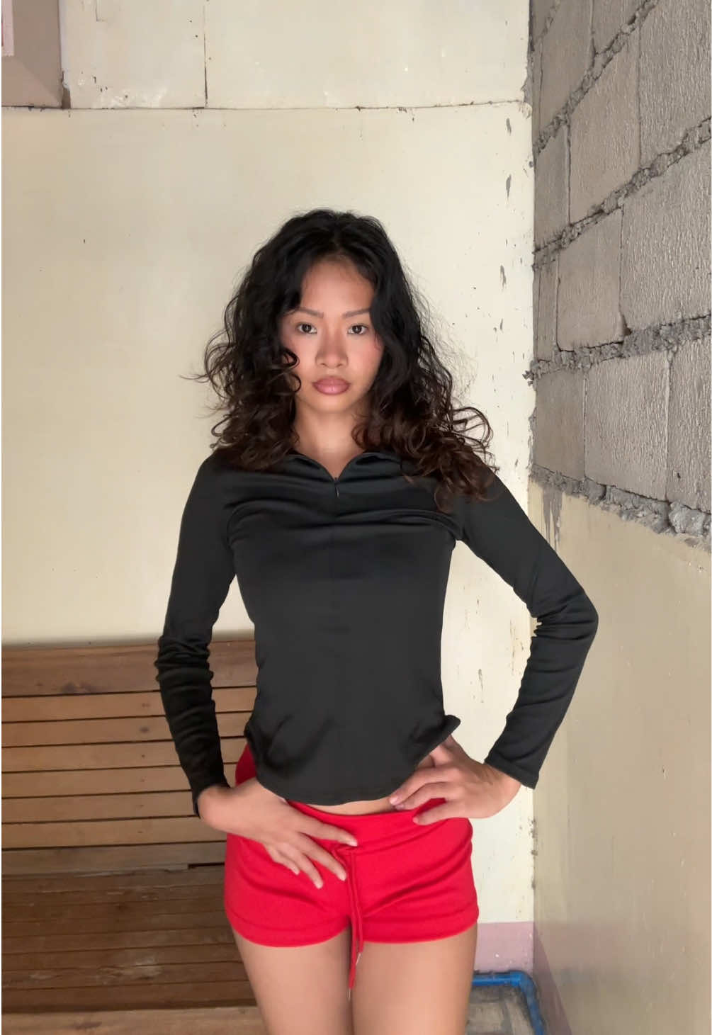 excuse my hair im still on the process of learning how to use hair rollers :))